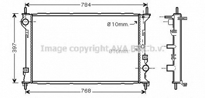 AVA QUALITY COOLING fd2382 -  Радиатор, охлаждение двигателя